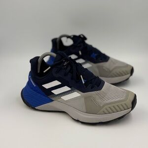 MENS ADIDAS FY9216 TERREX SOULSTRIDE TRAIL RUNNING BLUE/GREY SNEAKERS SIZE 7
